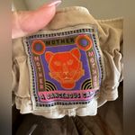 MOTHER the Yoyo Ruffle Greaser Ankle Pants Sz 28 Paper Bag Waist in Medium Khaki Tan Photo 11