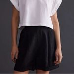 Sleeper  Cuffed Linen Black Shorts Photo 3