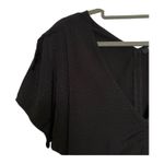 Madewell  Puff-Sleeve Top in Floral Jacquard in black size 10 Photo 12