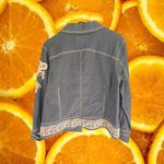 ANN Trinity Denim Jacket with Ornate Designs‎ Size L Blue Size L Photo 6