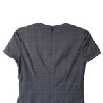 Hugo Boss  Dironah Virgin Wool Gray Windowpane Sheath Dress size 4 Photo 6