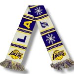 Los Angeles Lakers Scarf Promo NBA Basketball Winter Christmas 2023 Purple Gift Photo 8