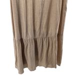 Madewell  Tan Linen Blend Tiered Ruffle Midi Skirt Women’s Size 14 Photo 6