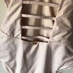 PilyQ NWT  Charlee One Piece Metallic Swimsuit in Shell Photo 4