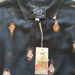 Johnny Was  Scofield Oversized Button Down Blouse S 29” p2p Black $225 NWT Photo 2