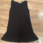 LOGO By Lori Goldstein 4/$25 LOGO Layers by Lori Goldstein Tank Top Broomstick Mesh Polka Dot Hem Sz XS Photo 1