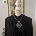 Cato  Women’s Medium Long Sleeve Pullover Tunic Top High Lace Neck Photo 1