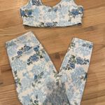Love Shack Fancy Blue Floral Leggings Set Photo 0