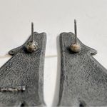 JJ Jonette Vintage Coyote Southwestern Pewter Earrings Silver Photo 4