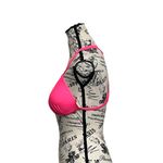 No Boundaries Vintage  Pink Triangle Swim Top Beach Boho Y2k Retro  L 11/13 Photo 1