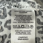 Loft Leopard Print Long Sleeve Top M – Black White Animal Print Pullover Classic Photo 7