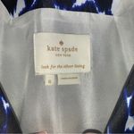 Kate Spade New  Leopard Fit‎ and Flare Dress 6 Sleeveless Blue Black White CP0207 Photo 3