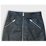 ALLSAINTS Piper Faux Skirt in Black Size US/4 Photo 6