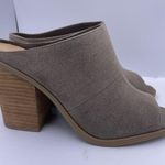 Call it spring suede peep toe mules stack heeled women’s Size 7.5 Galerassi Photo 10