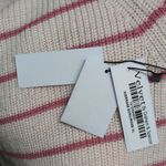 Velvet by Graham & Spencer Kierra Pullover Sweater Ecru Pink Striped Knit XL New Photo 13