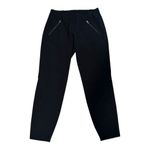 Athleta Black Aspire Ankle Pant Size 4 Joggers Track Pants Zip Pockets Photo 2
