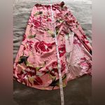 Forever 21  Contemporary Tropical Pink Maxi Skirt Side Slit Tie Women’s Sz S GUC Photo 6