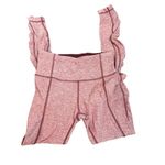 Lululemon burgundy striped full length pants sz 4 27.5” length Photo 3