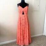 Amur Lucy Pleated Cut Out Strappy Maxi Dress Size 8 Photo 4