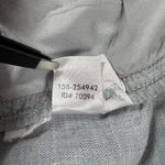 Ann Taylor Loft Gray Chambray Button Pockets 100% Linen Sz 4 Drawstring Shorts Photo 7