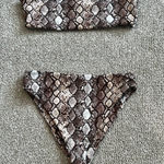 Kendall + Kylie  Snakeprint Bikini Set Photo 0