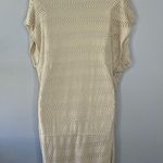 BELLDINI Beige Tan Open Knit Cardigan Vest Kimono Size M Photo 2