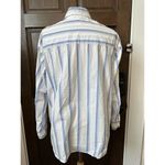 Wilfred Aritzia  Free Oversized Button Down White and Blue Striped Shirt Sz XS Photo 1