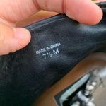 Ann Taylor  Black Leather Stiletto Booties Faux Snakeskin Photo 71