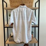 Ted Baker  Stripe Button Up Collar Short Sleeve Blouse Shirt Top, 4 Photo 6