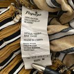 Papaya  striped shorts with tie and pockets size small Photo 2