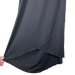 Byer Too Vintage Y2K Size Medium Black Halter Dress Trim Hi-Low Hem Made In USA Photo 2