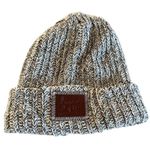 Love Your Melon USA Knit Beanie – 100% Cotton Marled Black/White Photo 1