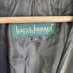 Harvé Benard Harve Benard Single Button Long Leather‎ Blazer Coat Black Size L Photo 2