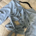 Nasty Gal  Blue Tie Top Photo 4