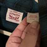 Levi's Levi’s blue green plaid button up shacket sz XL. Like new condition Photo 2