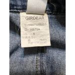 Girdear Straight Leg Jeans Faux Flap Front Pockets 2 Buttons Size 5 Blue Photo 6