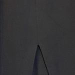 St. John $875 4 Maxi Dress Long Column Knit Slit Black Ivory Stretch Sleeveless Photo 4