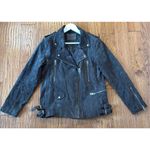 BLANK NYC  grey genuine suede moto jacket size M Photo 9