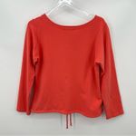 Fresh Produce  sweatshirt small coral palm tree print studded pullover cropped Photo 2