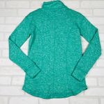 Ivory Ella ‎ Womens Pullover Small Teal Green Half Zip Pockets Elephant Logo Photo 7