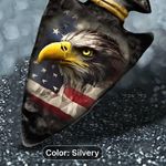 American Flag and Eagle Unisex Necklace Photo 0