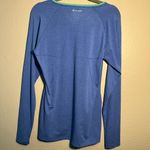 Champion  Blue and Mint Green Sweatshirt SZ L Athletic Longsleeve Performance Top Photo 7