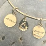 ALEX AND ANI  Initial “C” Charm Gold Minimalist Bangle Bracelet Photo 2