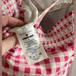 Draper James  Lands End Pink Gingham One Piece Swimsuit Size 8 Photo 2