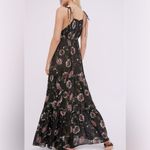 Free People Intimately  Black Floral ‘Garden Party’ Smocked Maxi Dress, Size M Photo 4