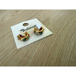 Madewell $24 New  Semiprecious Huggie Hoop Earrings - Gold Photo 4