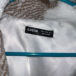 SheIn White & Brown Plaid Jacket Photo 1