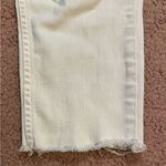 Free People  Jeans Womens 30 White Ankle Crop Raw Hem Button Fly Minor Pulls Photo 2