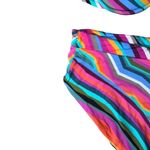 Trina Turk Louvre Bikini Set 14 High Waisted Bottoms Under Wire Top Photo 10