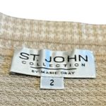 St. John Collection Cream White Houndstooth Pencil Skirt Knit Size 2 Women's Photo 8
